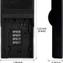 Norifon BP-808 USB Charger for Canon FS100, FS200, FS300, LEGRIA HF G10, LEGRIA HF G25 Camera and More