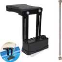 Pool Water Leveler,Automatic Pool Filler, Spa, Pond, Pool auto Filler for Water Level Control,Supplied with Connecting Stainless Steel Water Hose Easy to Use, Black