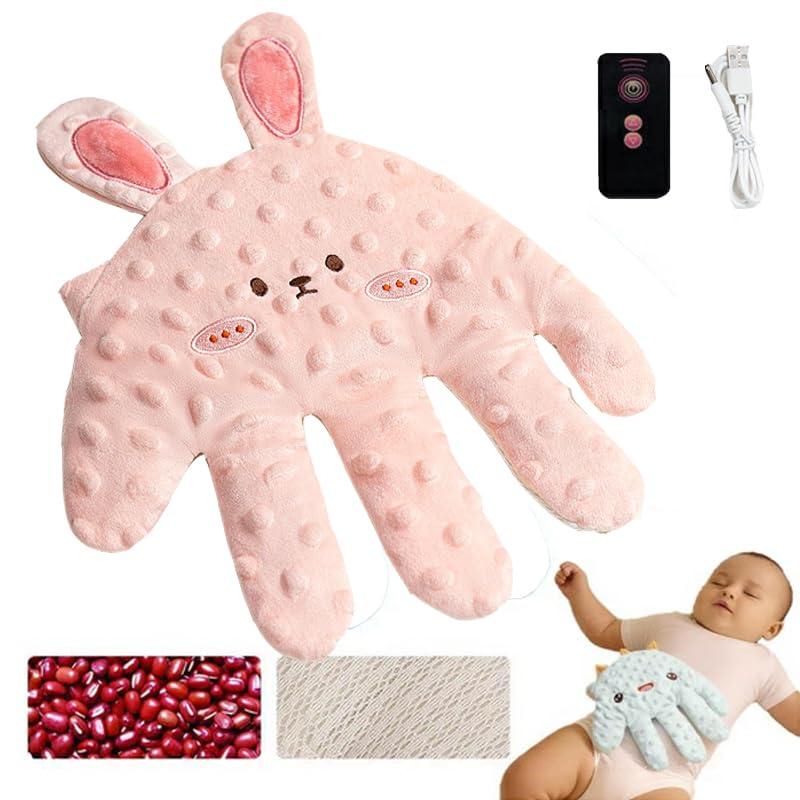 Baby Soothing Palm, Baby Patter for Sleep, Baby Startle Prevention Hand Glove, Electric Baby Hand Sleep Soothers Pillow, Red Bean Filling, Cute for Newborns, Baby Girl, Baby Boy (K)