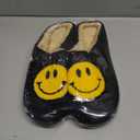 MAIITRIP Men's Cozy Memory Foam House Slippers Non Slip (Size:7-17), Black Yellow, 12-13