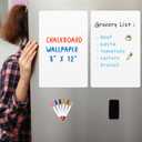 Magnetic Dry Erase Whiteboard Paper 8" x 12", Babenoun Fridge White Board on Wall for Organizer and Planner, Kitchen Refrigerator Shopping List with Marker