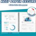 H4D 24 Pocket Morandi Color Spiral Multi Pocket Folder Poly Project Organizer