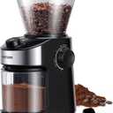 SHARDOR Burr Coffee Grinder Electric with 32 Grinding Sizes 4.0, Coffee Grinders for Home Use with 40 Seconds Adjustable Electronic Timer, Coffee Bean Grinder with Chamber Cleaning Button,Black