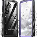 ANTSHARE for Samsung Galaxy S25 Case Waterproof, [IP68 Underwater] Built-in Screen/Camera Protector, 12 FT Military Dropproof Full Body Shockproof, Protective Phone Case for S25 6.2"-Purple