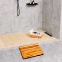 NNN 30" x 30" Teak Shower Mat Handcrafted, Marine-Grade Reinforced, Supports Up to 400 lbs, Indonesian Teak.