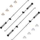 2025 Upgraded W11400156 W11187091 WTW7120HW0 MVW7230HW0 MVW7232HW0 WTW8127LC0 Washer Suspension Rods Kit for whirlpool kenmore and maytag Replace PD00065760AP6976426PS12731247EAP12731247