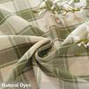 TruDelve Cotton Square Tablecloth Green Checkered Tablecloths Spring Outdoor Table Cloth for Card Table Tablecloth (Green,52"x 52",Square)