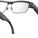 Smart Bluetooth Glasses with HD Camera –1080P Video Recording, AI Voice, Chatgpt, OpenEar Audio, Music,Call, ANC Mic,Fashion Smart Sunglasses with Outdoor UV Protection,Wifi,Translation for Men Women