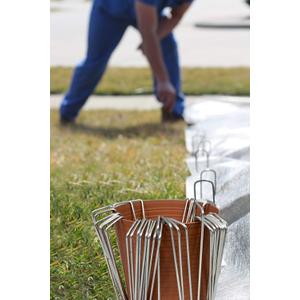 Ashman Galvanized Garden Stakes Landscape Staples and Fence Stake Sod Staples - Heavy Duty & Anti Rust Zinc Coated.