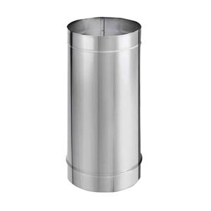 DuraVent DuraBlack 6DBK-12SS 12 x 6 Inches Stainless Steel Single Wall Wood Burning Stove Pipe Connector to Vent Smoke and Exhaust, Silver