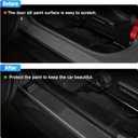 Door Sill Guard Kit Car Anti-Scratch Threshold Protector Door Entry Guard Scuff Plate Cover Compatible with Jeep Wrangler JL JLU 2018-2024 & Jeep Gladiator JT 2020-2022