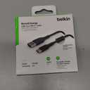 Belkin USB A to USB C Cable, 6.6ft, 15W - Type C Charger, iPhone Charger Cord, Soft, Braided, Flexible for iPhone 16 & 15, Galaxy S25, Pixel 9, iPad Pro, Airpods Pro, Switch & More - Black