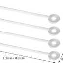 DOITOOL Tag Fasteners Clear Plastic Snap Lock Pins for Retail Clothing Price Tags and Merchandise Security Loops 3.26 Inch 150 Pieces