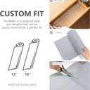 Shelf Cabinet Liner,Drawer Liners Non Adhesive Easiest Install Mat, Strong Grip Bottom,Easy Clean Non Slip Shelving Liner for Kitchen Cabinets,12" x20' (White)