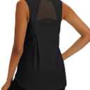 TACVASEN Women's Workout Tops Lightweight Racerback Sleeveless Breathable Shirts Athletic Running Yoga Gym Tanks for Women M