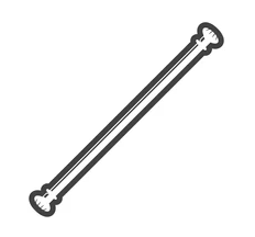 White Curtain Rods for Windows 28 to 48 Inch, Heavy Duty Curtain Rod