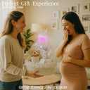 Yimi's Dream Cotton Rope Gift Basket  White Woven Gift Basket with Lace, Decorative Organizer for Baby Shower, Housewarming, Nursery, Toys, Socks, Diapers, Christmas, Holiday Gifts (Oval - 12"x8"x5")