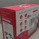 Sewing Machine for Beginners with 20 Pcs Fabric and 32 Pcs Sewing Threads Kit, Portable Sewing Machine with 12 Built-in Stitches, 2 Speed(High-Low Speeds) (Red)