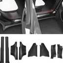 Door Sill Protector for Tesla Model Y 2025 2026 Juniper Front and Rear Door Sill Scuff Plate Guard for Model Y 5 Seater Dirt-Proof and Easy to Clean TPE 8pcs (Not fit 2026 Standard & Performance)