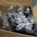 Black Double Curtain Rod, 84 to 120 Inch Long Dual Curtain Rods with Aluminium Modern End Cap Finial, 1 Inch Adjustable Heavy Duty Window Treatment Rods, Telescopic Metal Double Drapery Pole Set