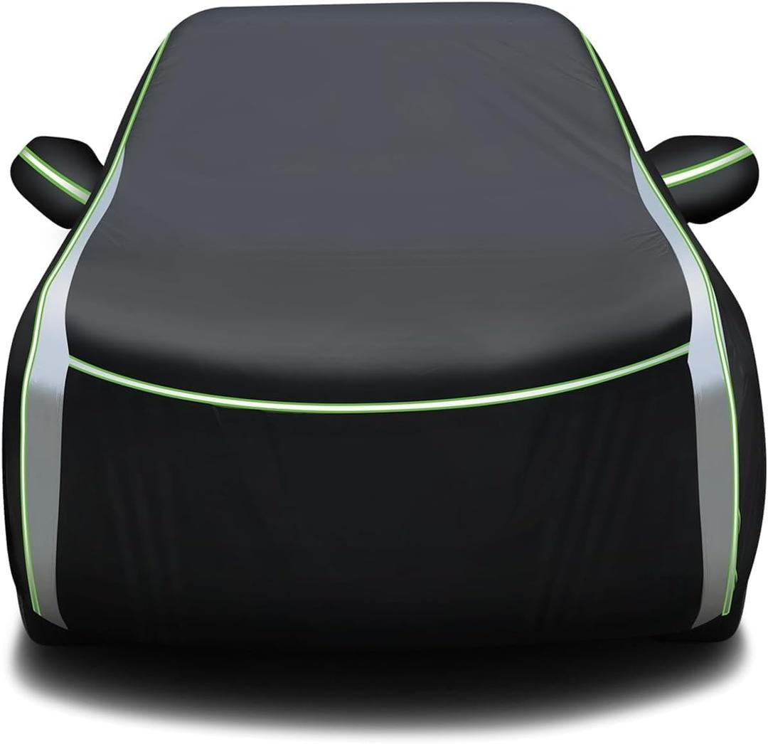 420D Car Cover for BMW X3/X3 M 2003-2024 2025 2026 All Weather SUV Car Covers for X3 Accessories Outdoor Waterproof UV Protection with Zipper & Reflective Safety Strips