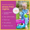Sposie Booster Pads, Stop Overnight Diaper Leaks, Fits sizes Newborn 1 2 3, No Adhesive for Sensitive Skin, 32 ct