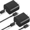 45W Super Fast Charger Type C Fast Charging, Android Phone Charger Fast Charging 6 ft Cord for Galaxy S25 S24 Ultra/S24+/S24/ S23 Ultra/S23/S23+/S22 Ultra/S22+/S21-2 Pack