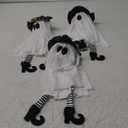 Halloween Decorations Outdoor,Set of 3 Halloween Hanging Spirits with Cone Caps, Swaying Glow Decor Lights for Yard Patio Lawn Garden Party Porch Decor