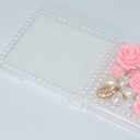 Case for Motorola Razr 2026/2025/2024 Cover,Cute Luxury 3D Crystal Rhinestone Diamond Flowers Sparkle Stunning Stones Pearl with Wrist Strap Women Girls for Moto Razr 2026/2025/2026 5G