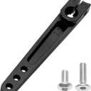 3Pack Vgoohobby 25T Servo Arm Horn Aluminum 25 Teeth Steering Arms Compatible with Futaba Hitec Savox Power HD Servo Motors Fit RC Crawler Car Airplane Plane Boat (2inch,Black)