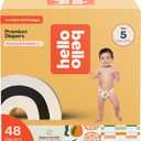 Hello Bello Premium Diapers Size 5, Main Squeeze & Zesties for The Resties Designs, 48ct Club Box