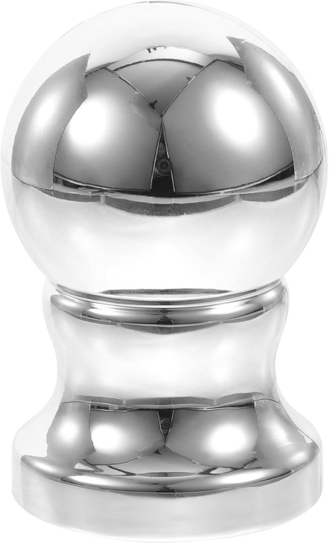 Flag Pole Topper Flagpole Eagle Topper Silver Decor Outdoor Flag Pole Deco Outdoor Decoration Flagpole Parts Yard Flag Finials Banner Top Hat Decorate to Rotate Silver Abs Hat