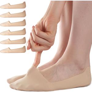 Sofier No Show Socks Womens, Non Slip Low Cut 6 Pairs Thin Silky Dress Footies Liner Invisible Socks Flats Loafers Sneakers