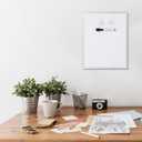 Amazon Basics Small Dry Erase Whiteboard, Magnetic Bulletin Board, with Marker and Magnets, 11"W x 14"H, Aluminum Frame