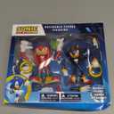 Official Sonic The Hedgehog Metallic Knuckles & Shadow 4 Action Figures  Buildable, Interchangeable Arms & Accessories, Collector Window Box
