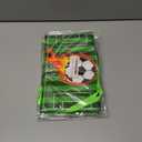 2 x Christmas Soccer Tree Topper,9.8 * 6.2inch Soccer Indoor and Outdoor Christmas Decoration, Large Christmas Tree Topper,Santa Hat Tree Topper Festive Sports Halloween Family Birthday Party Decorations