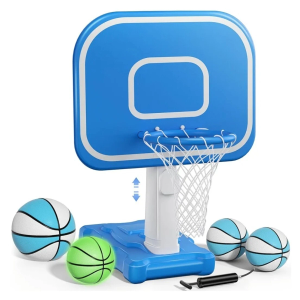 Uladis Pool Basketball Hoop 33"x26"x50" Pool Game with Adjustable Height