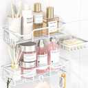 ASTOFLI White Shower Caddy 3 Pack, Adhesive Shelves, Rust Proof Storage for Bathroom