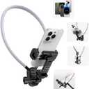 Welinspift Neck Phone Holder- POV/Vlog Hands Free!- Neck Mount for Phones with Phone Clip,Compatible with iPhone Samsung Google Pixel and All Phones(No Magnetic Version)