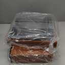 Vintage Record Player with External Speakers Belt-Drive Turntable for Vinyl Records Dual Stereo Speakers LP Players Support 3 Speed 3 Size Wireless Playback AUX Headphone Input Auto Stop Wood Red