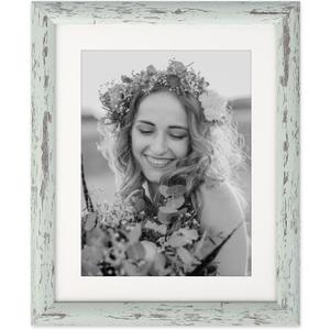 AEVETE Picture Frame 8x10 Light Green Photo Frames Rustic for Wall and Desk Decor