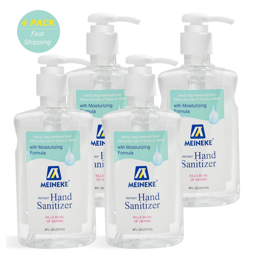 8 Fl. Oz. Advanced Hand Sanitizer Gel with 62% Alcohol Based,4 Pack