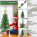 3 Feet Green Christmas Tree with Lights, 8 Modes Timer 50 Warm White Lights Battery Operated Small Artifical Full Christmas Tree for Indoor Home Tabletop Office Xmas Holiday Decorations