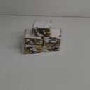 Yeaqee 50 Pcs Mini Metallic Paper Gift Bags with Handles 4x2.75x4.5'' Tiny Small Gift Bags with Thank You Tag for Wedding Favor Father's Day Graduation Birthday Welcome Return Gifts(White, Gold)