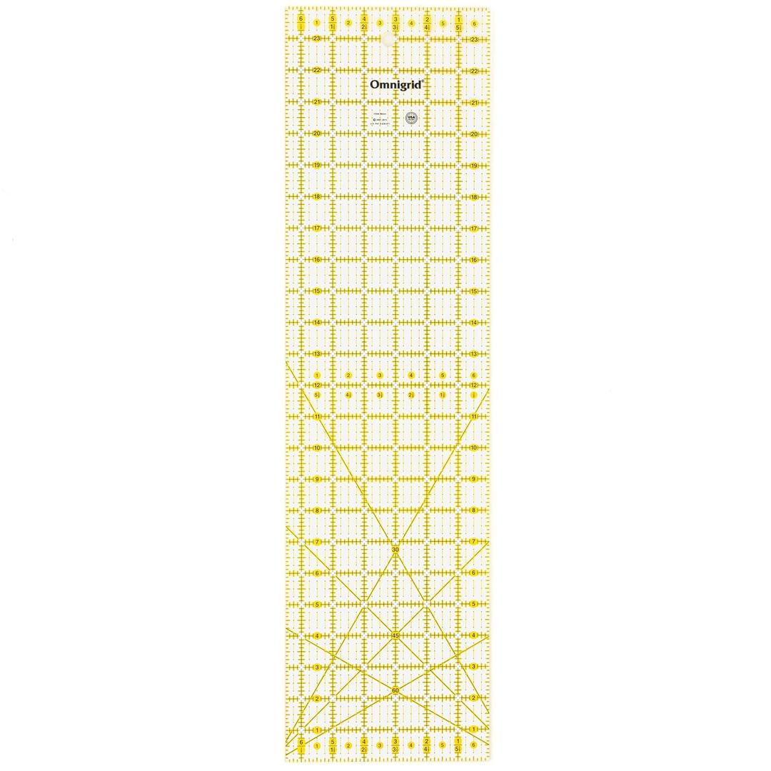 Omnigrid R6524 Ultimate Accuracy Ruler, 6-½" x 24"