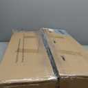 BOLUO Black Nightstand with Fabric Drawers, Large Night Stand 3 Drawer Dresser for Bedroom, Closet, Kids, Girls Modern, 15"D x 27"W x 28.3"H