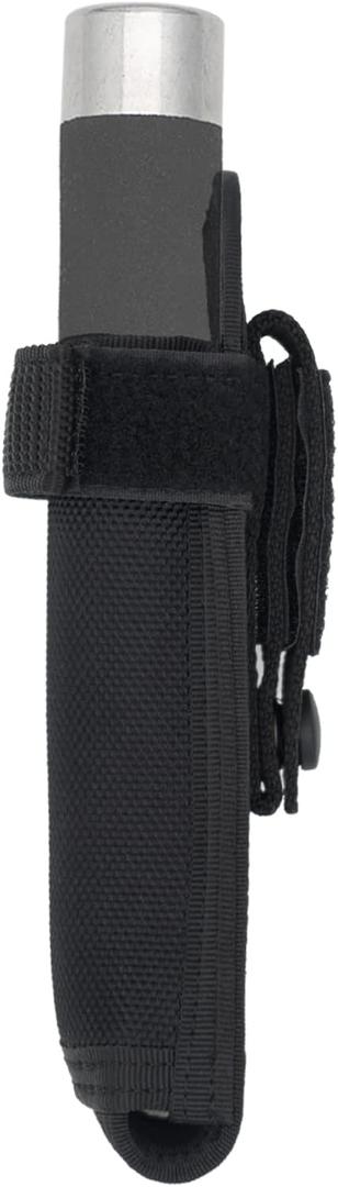 Universal Baton Holder 21"-26" Expandable/Telescopic Baton Holster for Duty Belt MOLLE Vest 1.2" Flashlight Nylon Pouch Carry Case Sheath Tactical Tool Carrier Police LE Security Officer