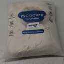 MooMee Bedding Duvet Cover Set 100% Washed Cotton Linen Like Textured Breathable Durable Soft Comfy (Solid Cream White, Full 80"x90")