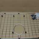 Serene Valley Sink Protector Grid 26-1/16" x 14-1/16", Rear Drain with Corner Radius 3-1/2", 304 Stainless Steel Material NLW2614R, One Size Wide