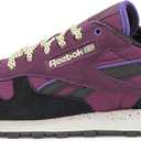 Reebok Women's Classic Leather Sneaker, Midnight Plum/Black/Grey 1, Size 8.5